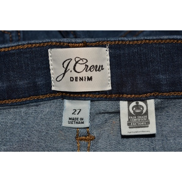 J.CREW $89 9" High Rise Toothpick Jean in Blue Nile Wash Size 27 - Picture 4 of 4